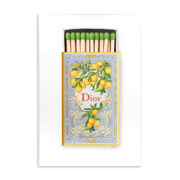 Stupell Industries Classic Fashion Brand Matches Fashion Painting Unframed Art Print Wall Art, 13 x 19