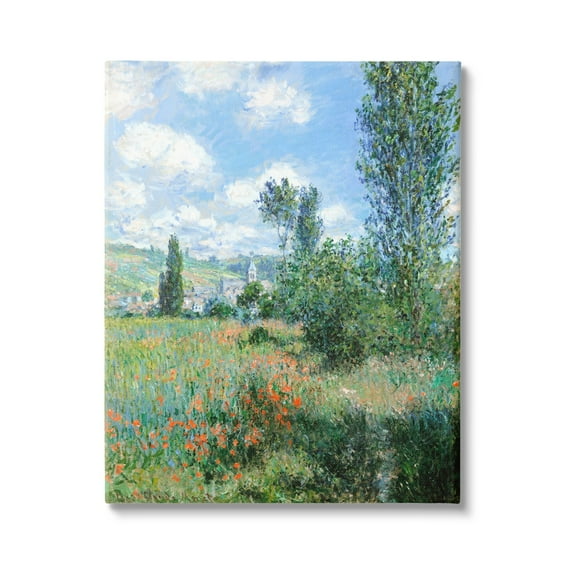 Stupell Industries Classic Field Flowers Rural Impressionist Painting Painting Gallery Wrapped Canvas Print Wall Art, Design by Lettered and Lined