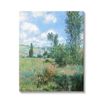 Stupell Industries Classic Field Flowers Rural Impressionist Painting Painting Gallery Wrapped Canvas Print Wall Art, Design by Lettered and Lined