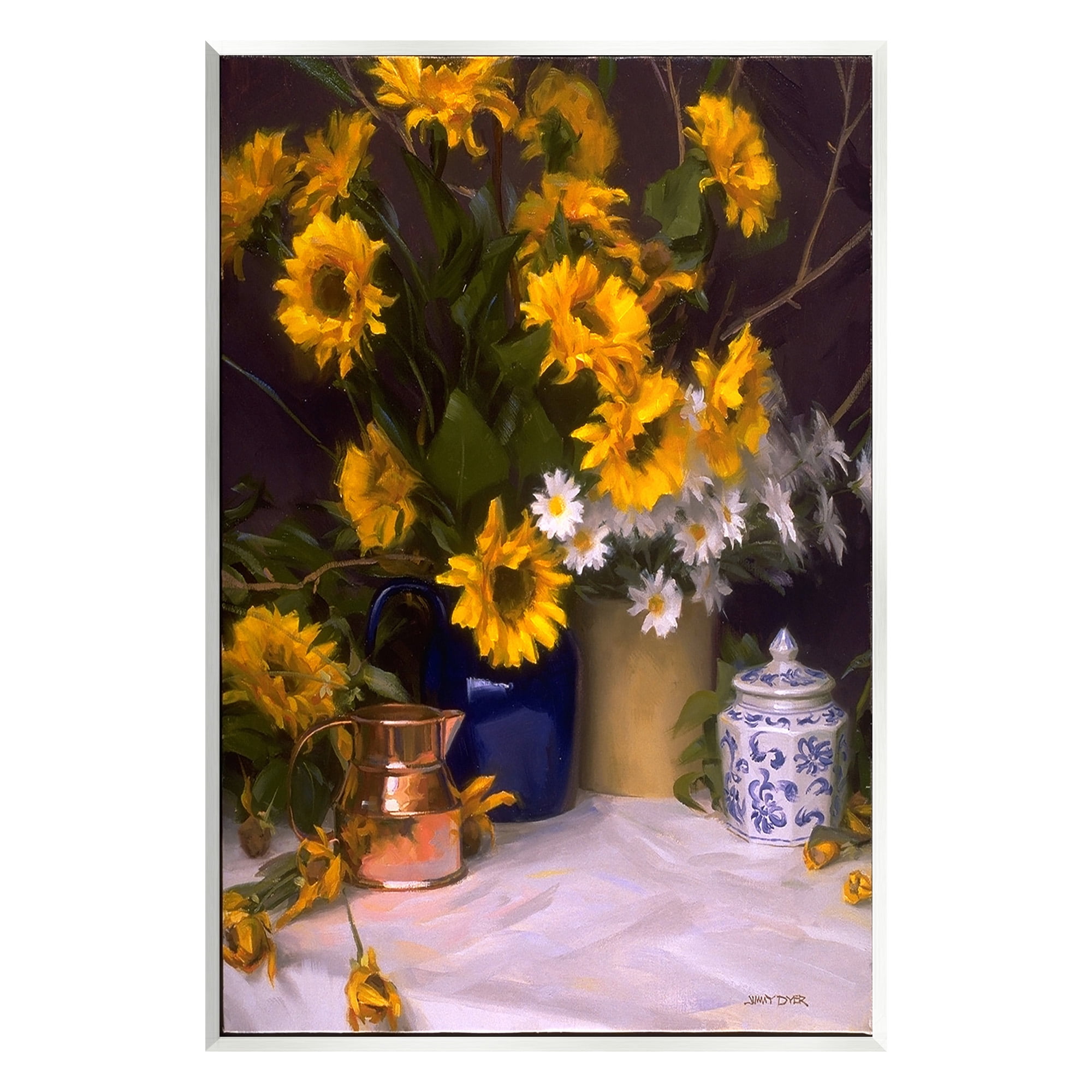 Stupell Industries Classic Floral Still Life Botanical & Floral Painting Unframed Art Print Wall Art, 10 x 15