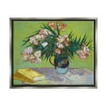 thumbnail image 1 of Stupell Industries Classic Flowers & Books Botanical & Floral Painting Gray Floater Framed Canvas Art Print Wall Art, 21 x 17, 1 of 10
