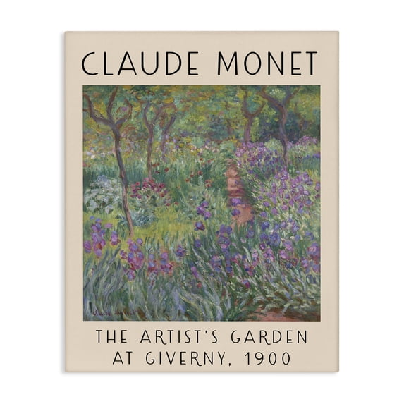 Stupell Industries Eclectic Classic Garden by Monet Canvas Art, 36 x 48, by Lil' Rue