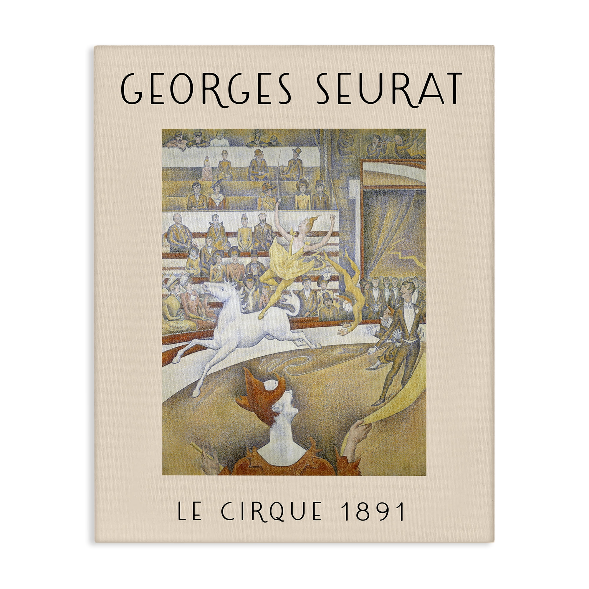 Stupell Industries Classic Georges Seurat People Painting Wrapped Canvas Art Print Wall Art, 16 x 20