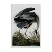 Stupell Industries Classic Heron at Lake Animals & Insects Painting Gallery Wrapped Canvas Art Print Wall Art, 16 x 24