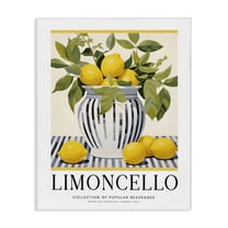 Stupell Industries Classic Kitchen Lemons Vase Food & Beverage Painting Wrapped Canvas Canvas Art Print Wall Art, 16 x 20
