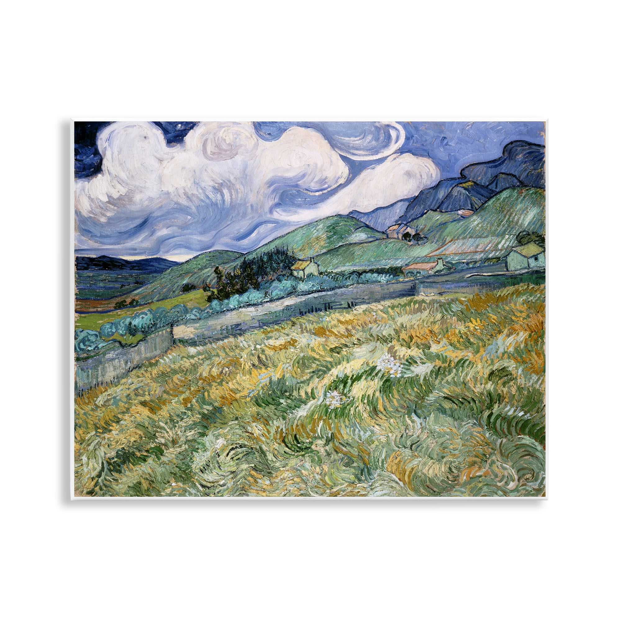 Stupell Industries Classic Landscape From Saint Remy Landscape & Nature Painting Unframed Art Print Wall Art, 14 x 11