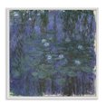 thumbnail image 1 of Stupell Industries Classic Monet Blue Water Lilies Landscape & Nature Painting White Framed Art Print Wall Art, 24 x 24, 1 of 2