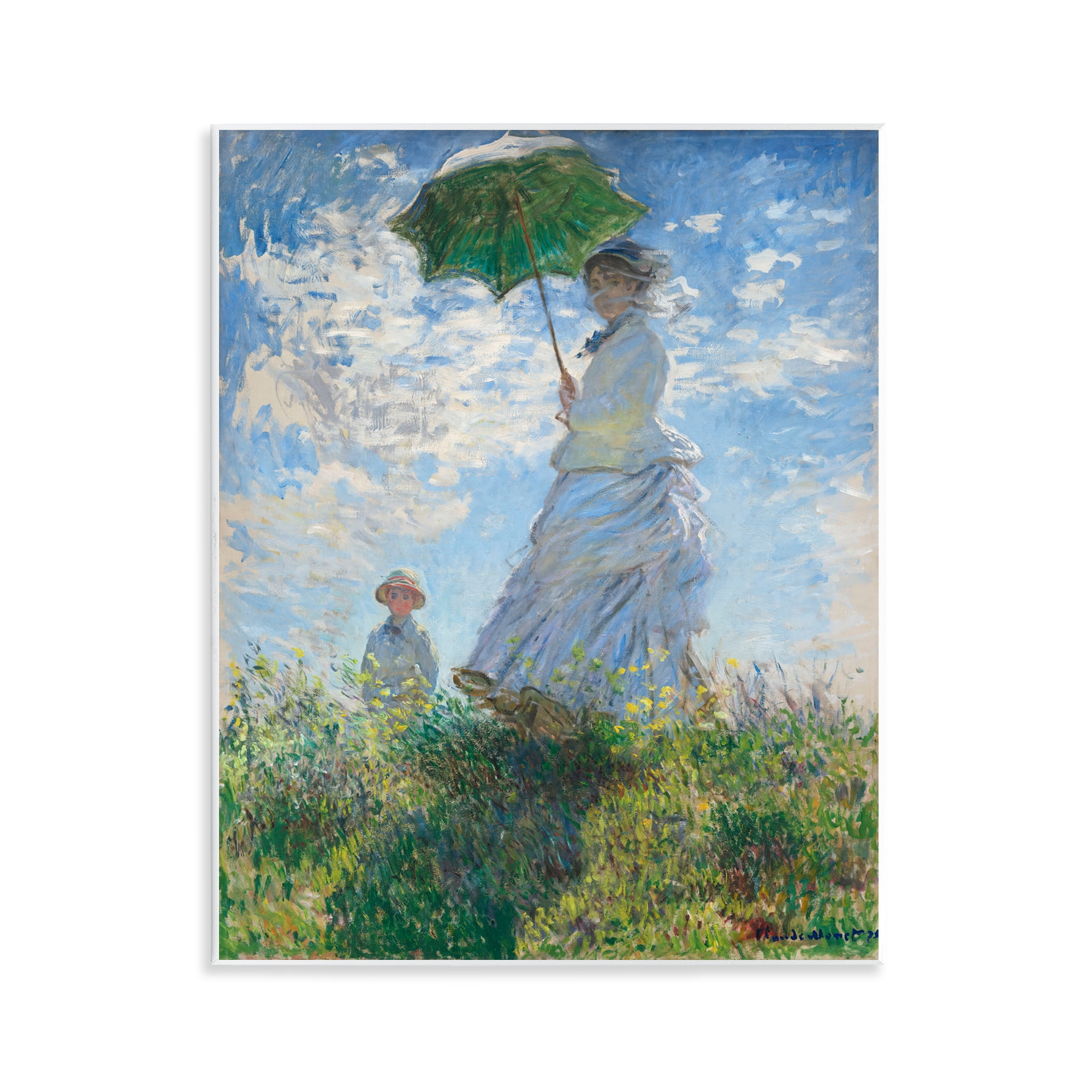 Stupell Industries Classic Monet Madame & Son People Painting Unframed Art Print Wall Art, 11 x 14