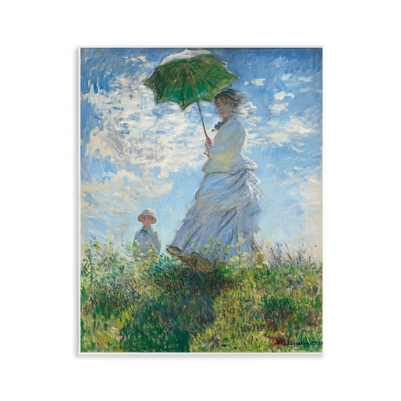 Stupell Industries Classic Monet Madame & Son People Painting Unframed Art Print Wall Art, 11 x 14