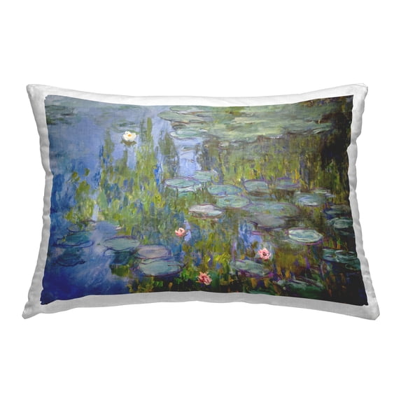 Stupell Industries Classic Monet Pond Lilies Decorative Printed Throw Pillow Design by Claude Monet