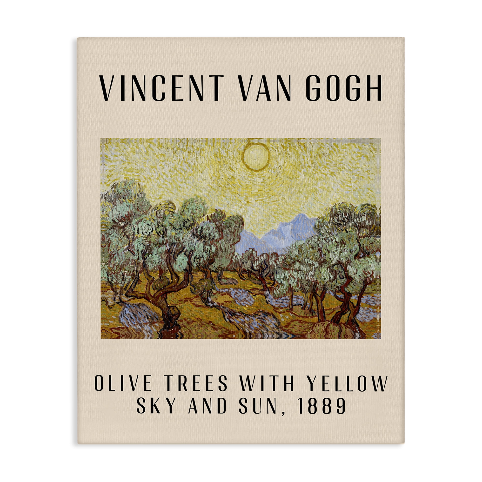 Stupell Industries Classic Olive Trees Van Gogh Landscape & Nature Painting Wrapped Canvas Art Print Wall Art, 36 x 48