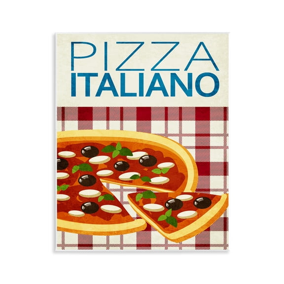 Stupell Industries Pasta Noodle & Lips Food & Beverage Painting ...