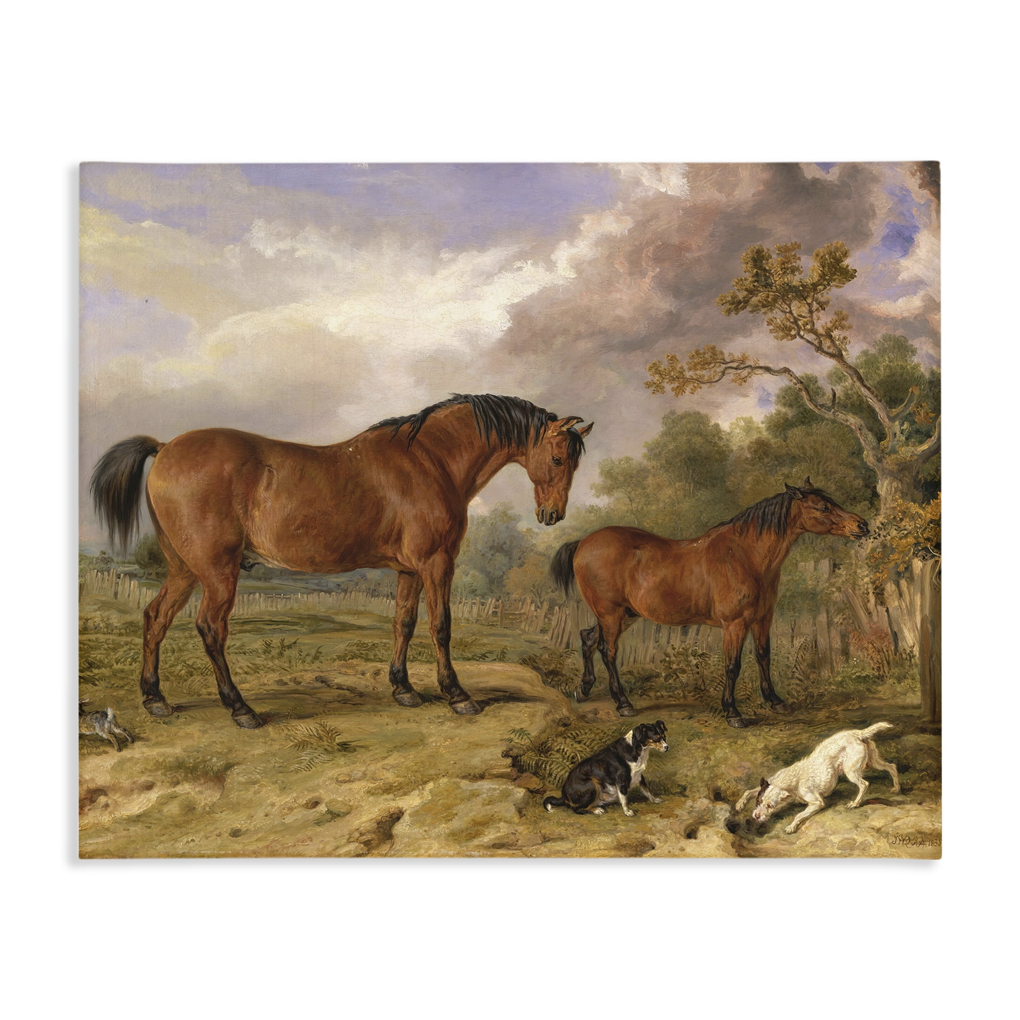 Stupell Industries Classic Portrait of Horses Canvas Wall Art, design by Tina LeCour