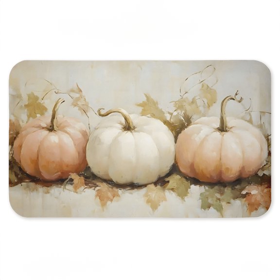 Stupell Industries Classic Pumpkin Trio Printed Anti-Fatigue Floor Mat, design by Creative Studio, 30"x18"