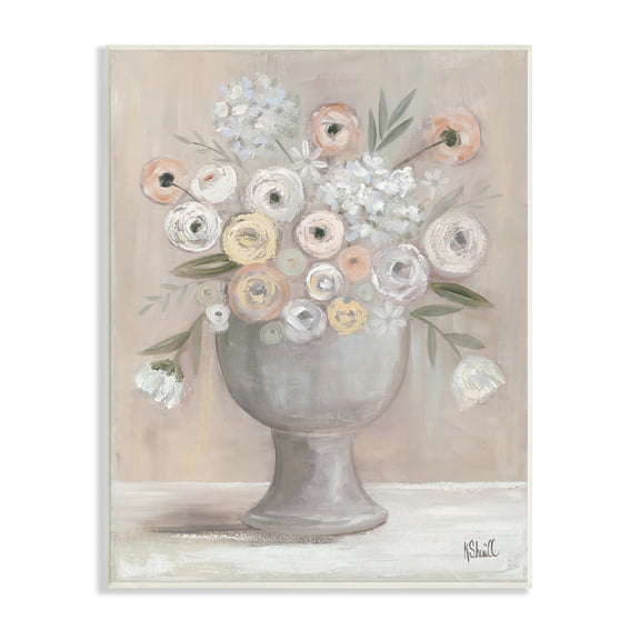 Stupell Industries Classic Ranunculus Floral Bouquet Contemporary Flower Still Life, 10 x 15, Design by Kate Sherrill