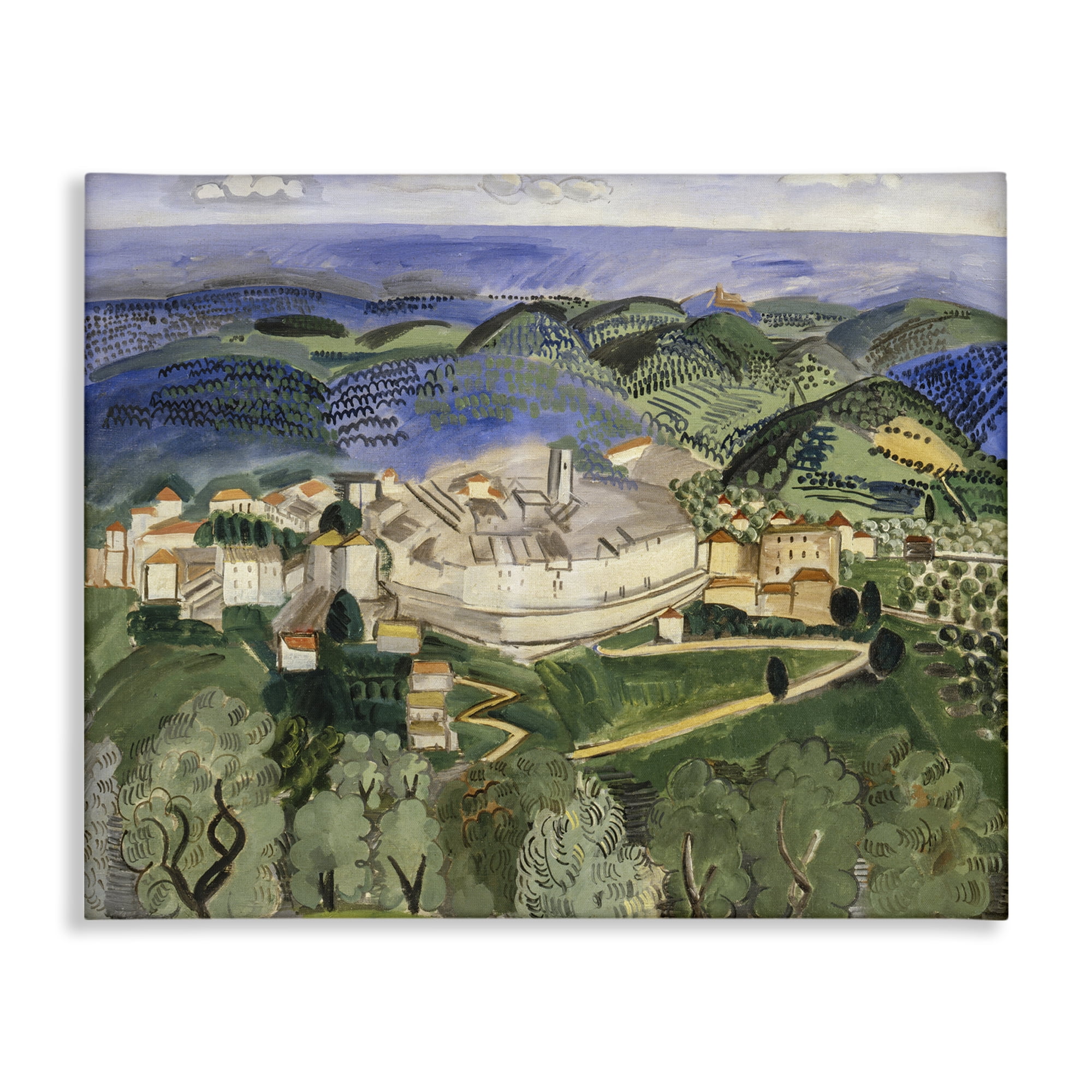Stupell Industries Classic Raoul Dufy Landscape Landscape & Nature Painting Wrapped Canvas Art Print Wall Art, 48 x 36