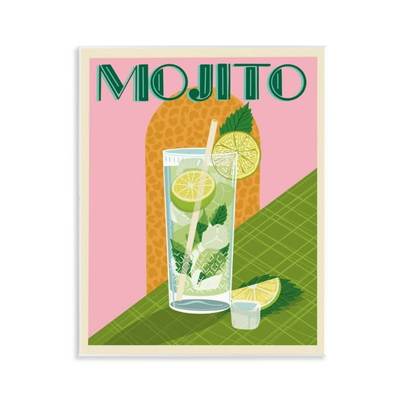 Stupell Industries Classic Retro Mojito Food & Beverage Painting Unframed Art Print Wall Art, 11 x 14
