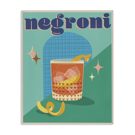 Stupell Industries Mid-Century Classic Retro Negroni Canvas Art, 36 x 48, by Jo Reid