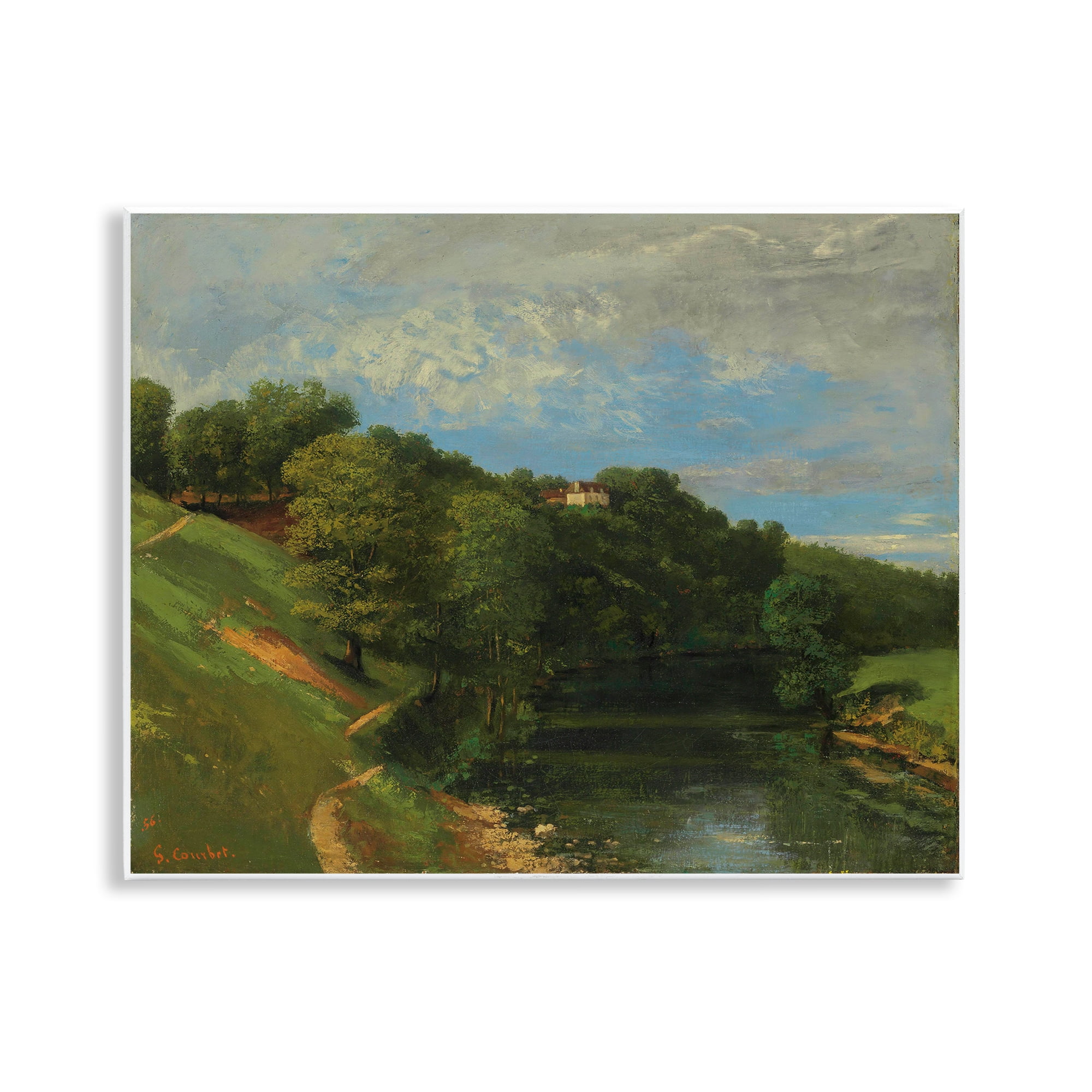 Stupell Industries Classic River Landscape Landscape & Nature Painting Unframed Art Print Wall Art, 14 x 11