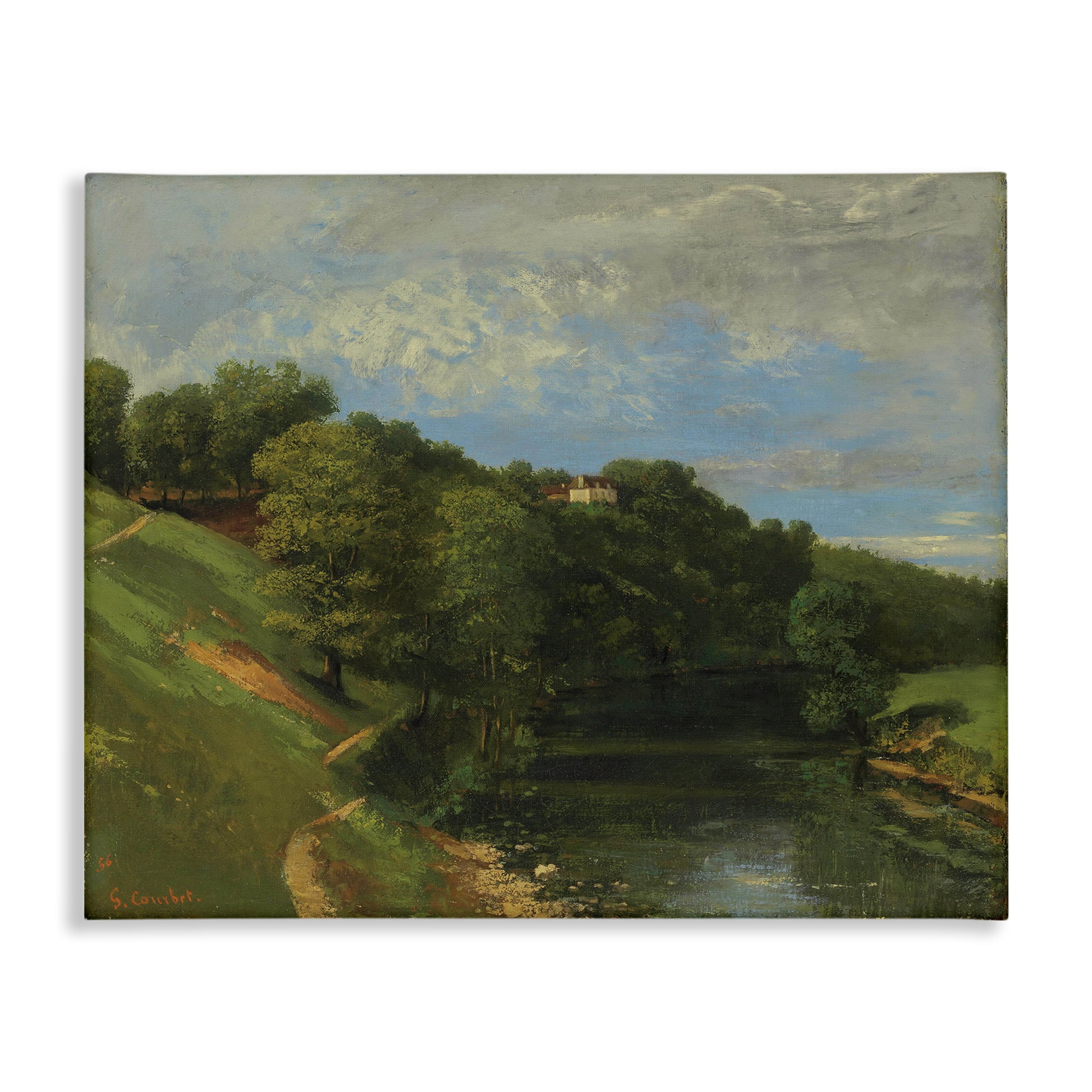 Stupell Industries Classic River Landscape Landscape & Nature Painting Wrapped Canvas Art Print Wall Art, 48 x 36