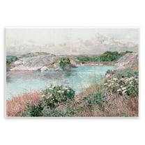 Stupell Industries Classic Riverbank Landscape Landscape & Nature Painting Unframed Art Print Wall Art, 15 x 10