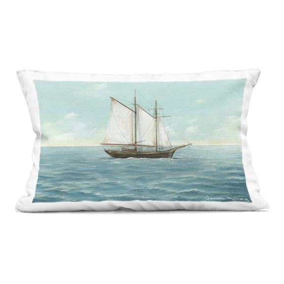 Stupell Industries Classic Sailboat Ship Decorative Printed Throw Pillow, design by Danielle Murray