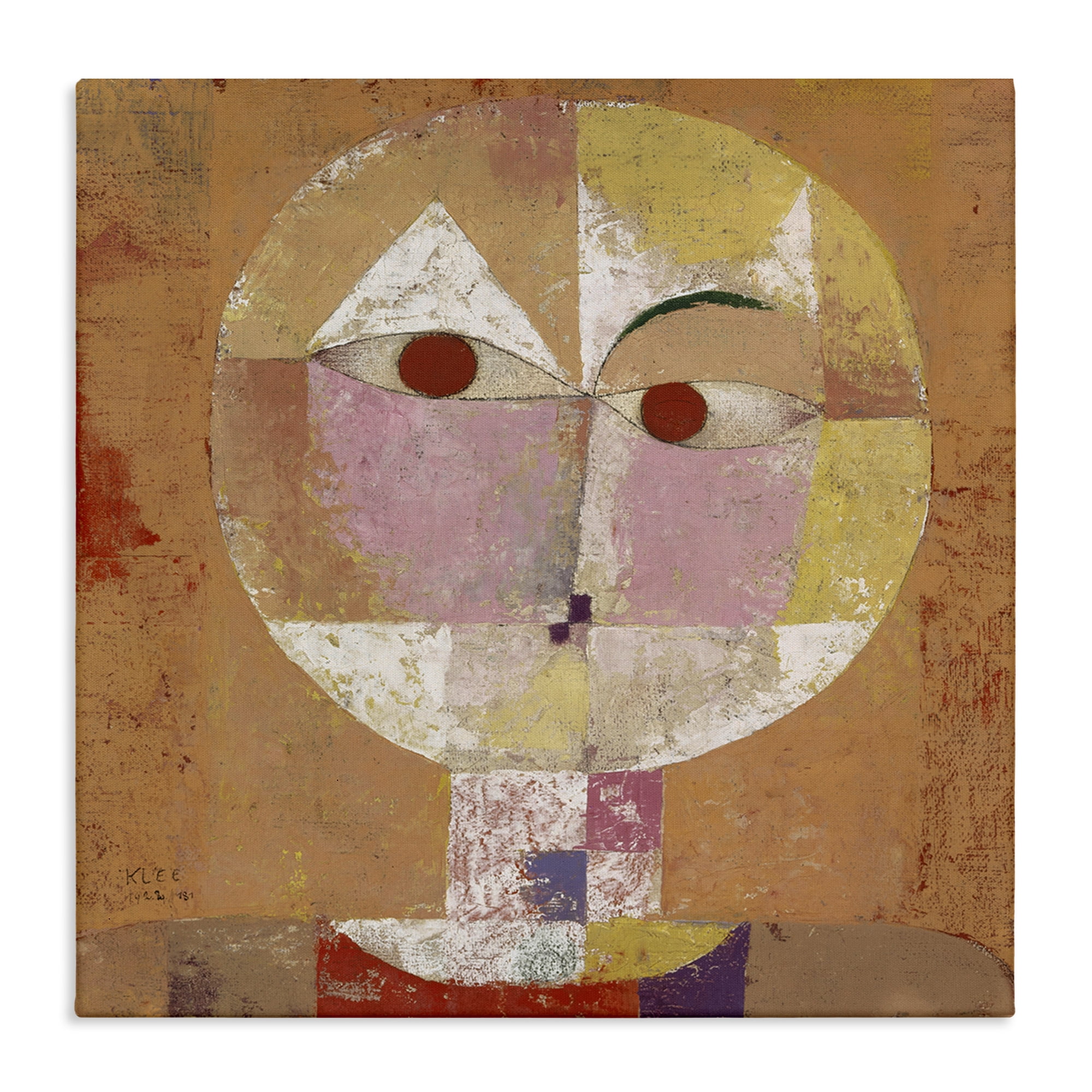 Stupell Industries Classic Senecio Paul Klee Abstract Painting Wrapped Canvas Art Print Wall Art, 17 x 17