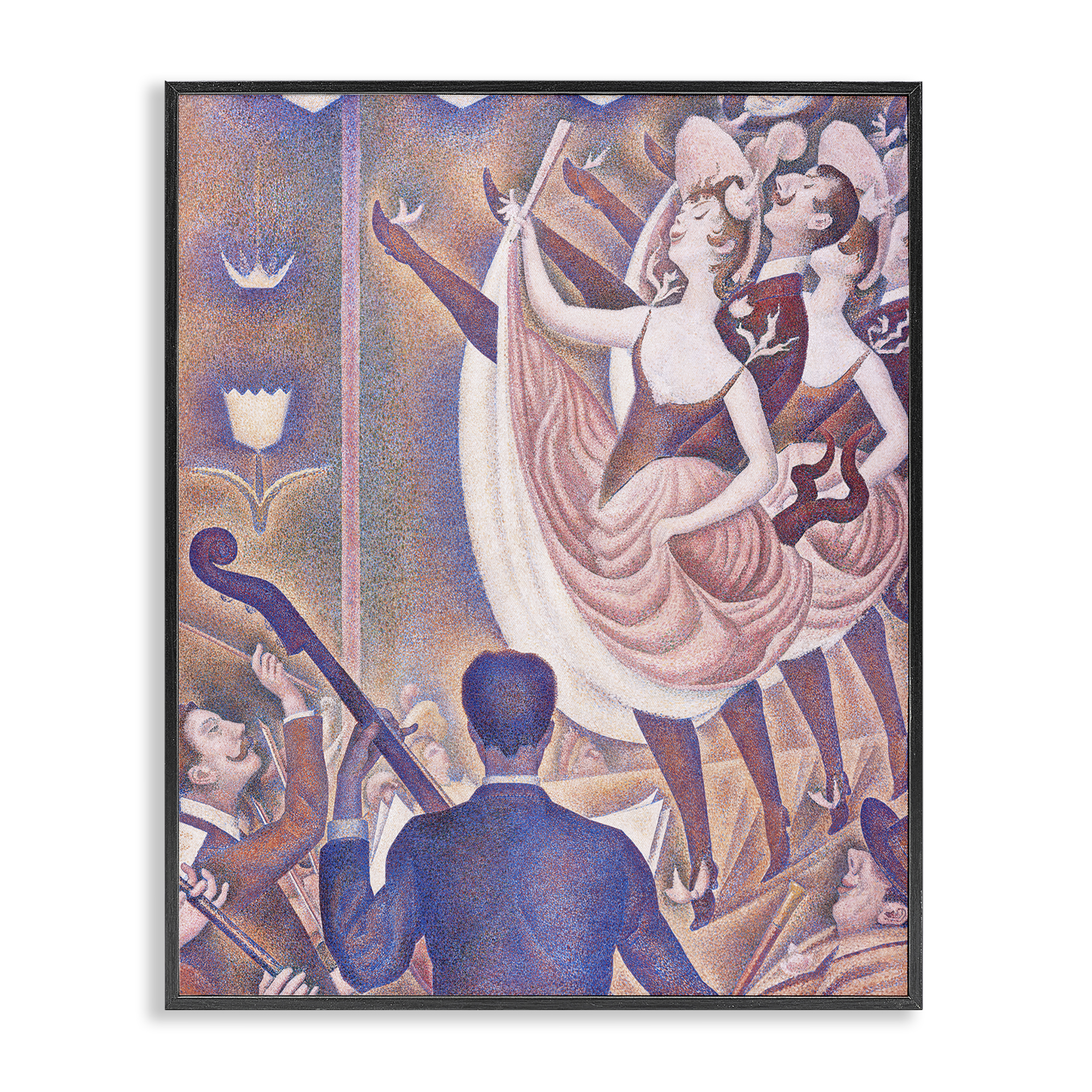 Stupell Industries Classic Seurat Dancers People Painting Black Framed Art Print Wall Art, 24 x 30