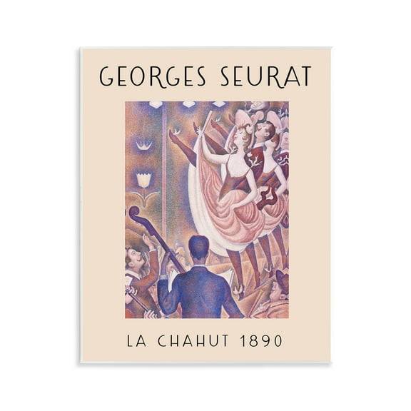 Stupell Industries Classic Seurat Poster People Painting Unframed Art Print Wall Art, 11 x 14