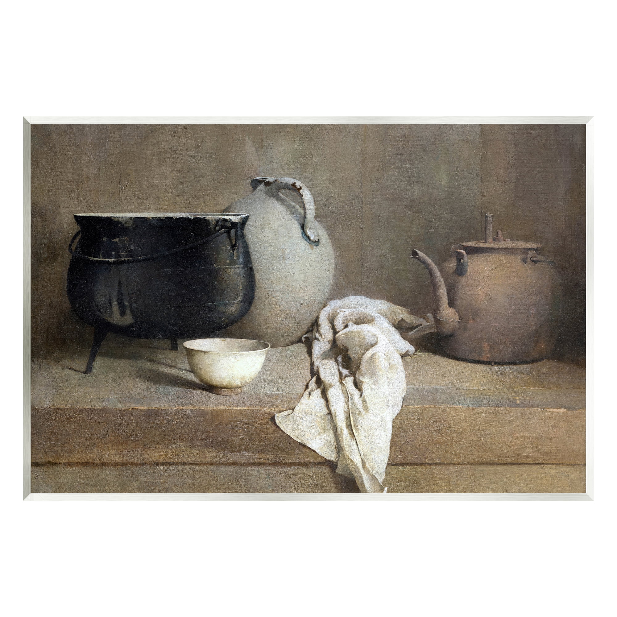 Stupell Industries Classic Still Life Painting Abstract Painting Unframed Art Print Wall Art, 19 x 13