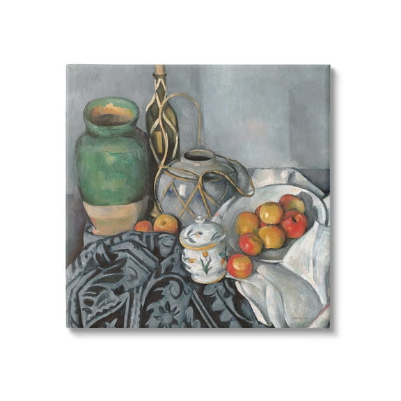 Stupell Industries Classic Style Still Life Food & Beverage Painting Gallery Wrapped Canvas Art Print Wall Art, 17 x 17