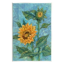 Stupell Industries Classic Style Sunflower Buds Botanical & Floral Painting Unframed Art Print Wall Art, 10 x 15