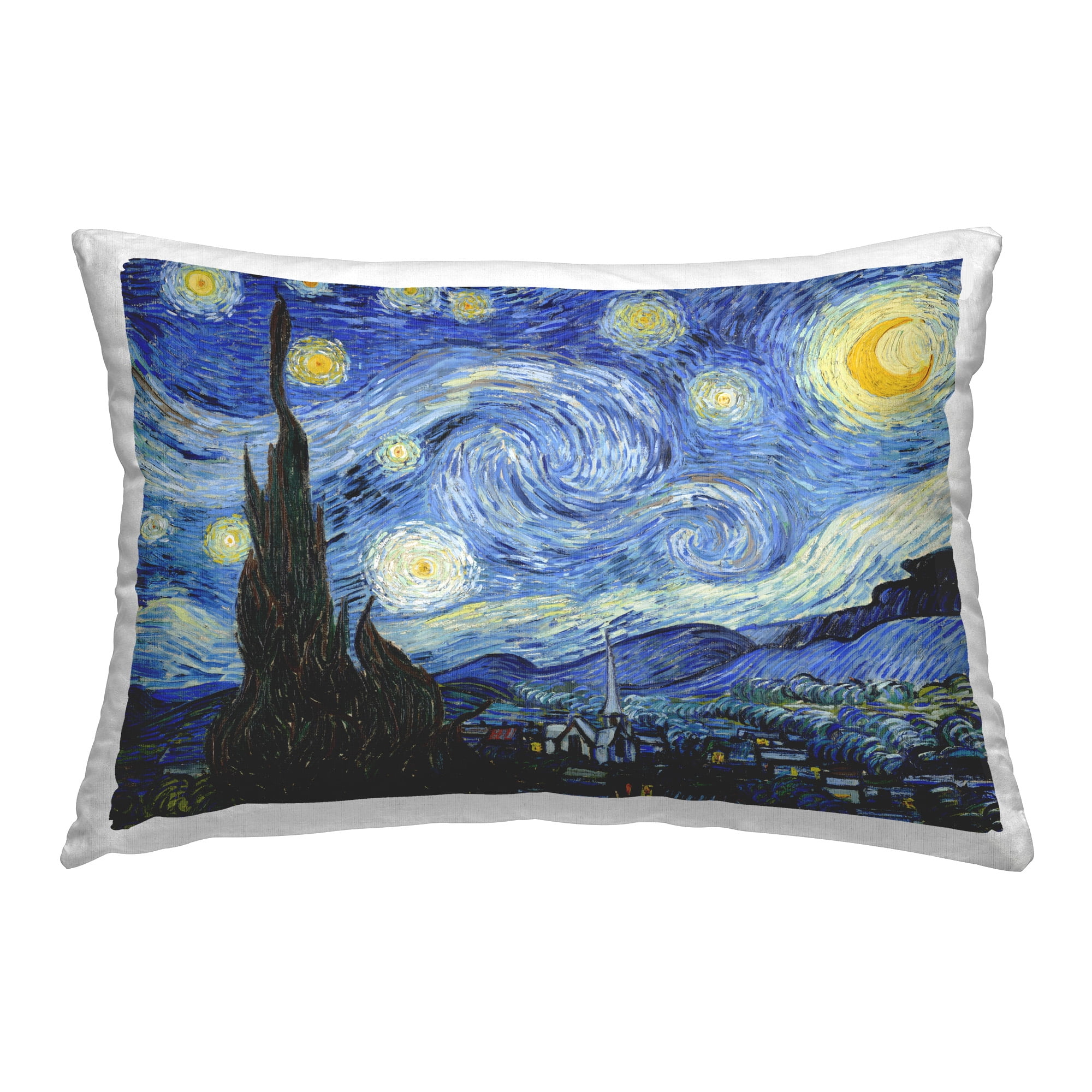 Stupell Industries Classic Swirled Sky View Decorative Printed Throw Pillow Design by Vincent Van Gogh