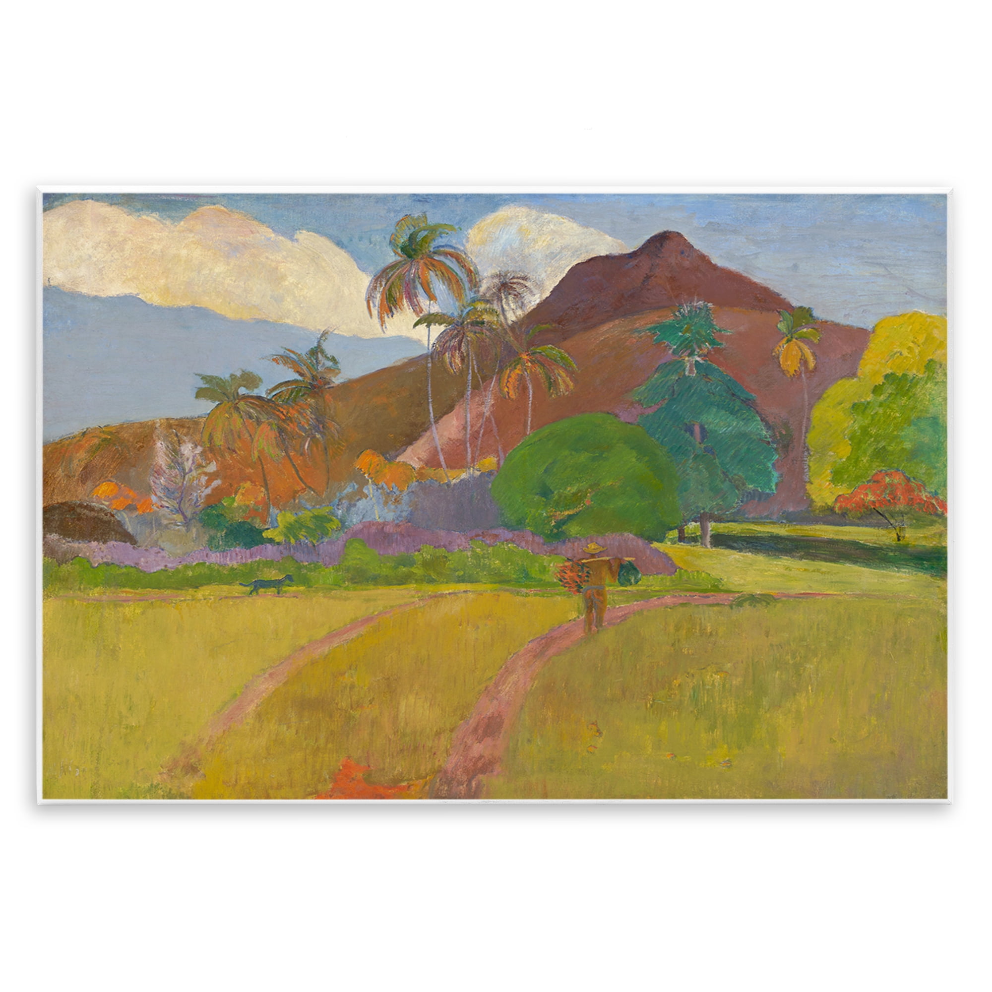 Stupell Industries Classic Tahitian Landscape Landscape & Nature Painting Unframed Art Print Wall Art, 19 x 13