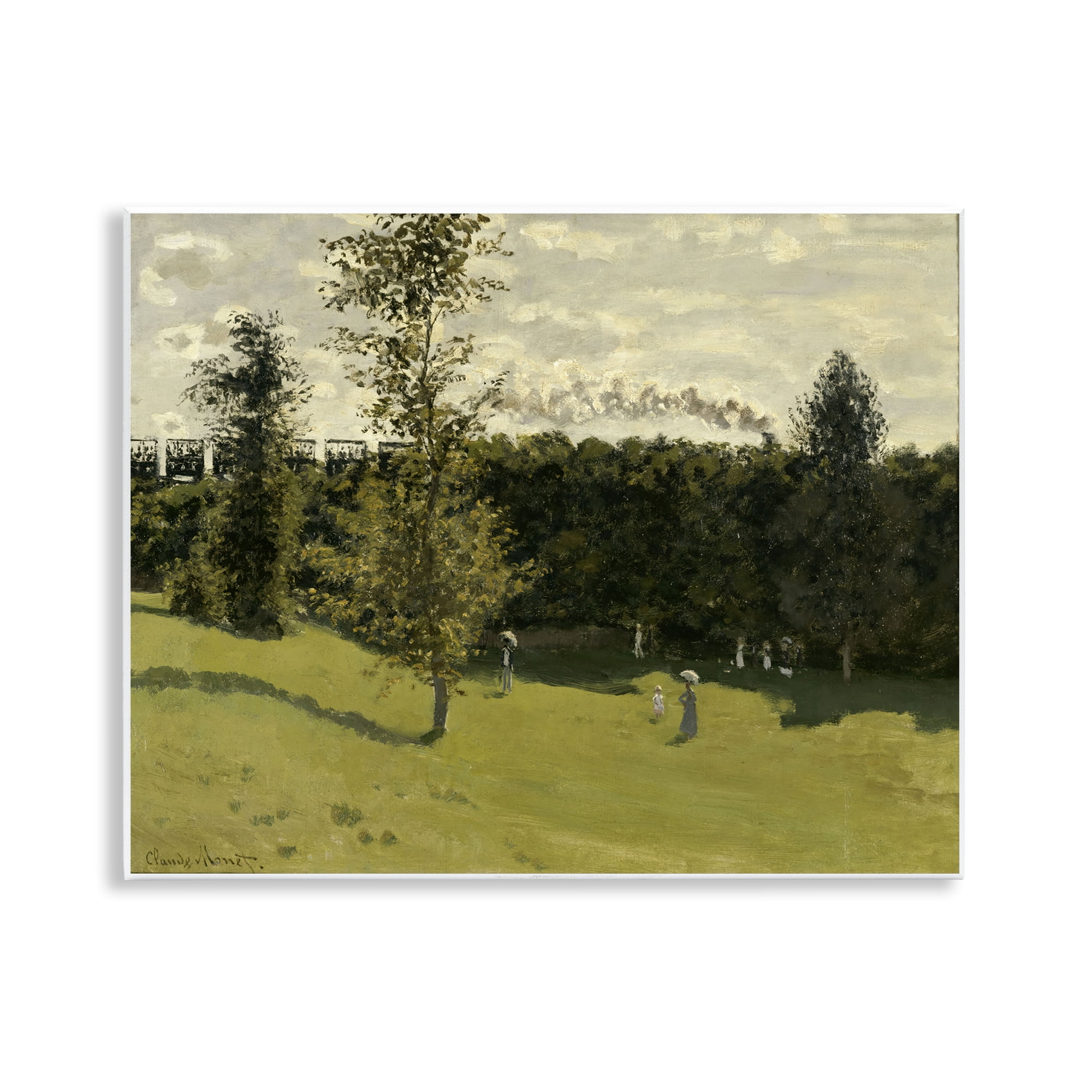 Stupell Industries Classic Train in Countryside Landscape & Nature Painting Unframed Art Print Wall Art, 14 x 11