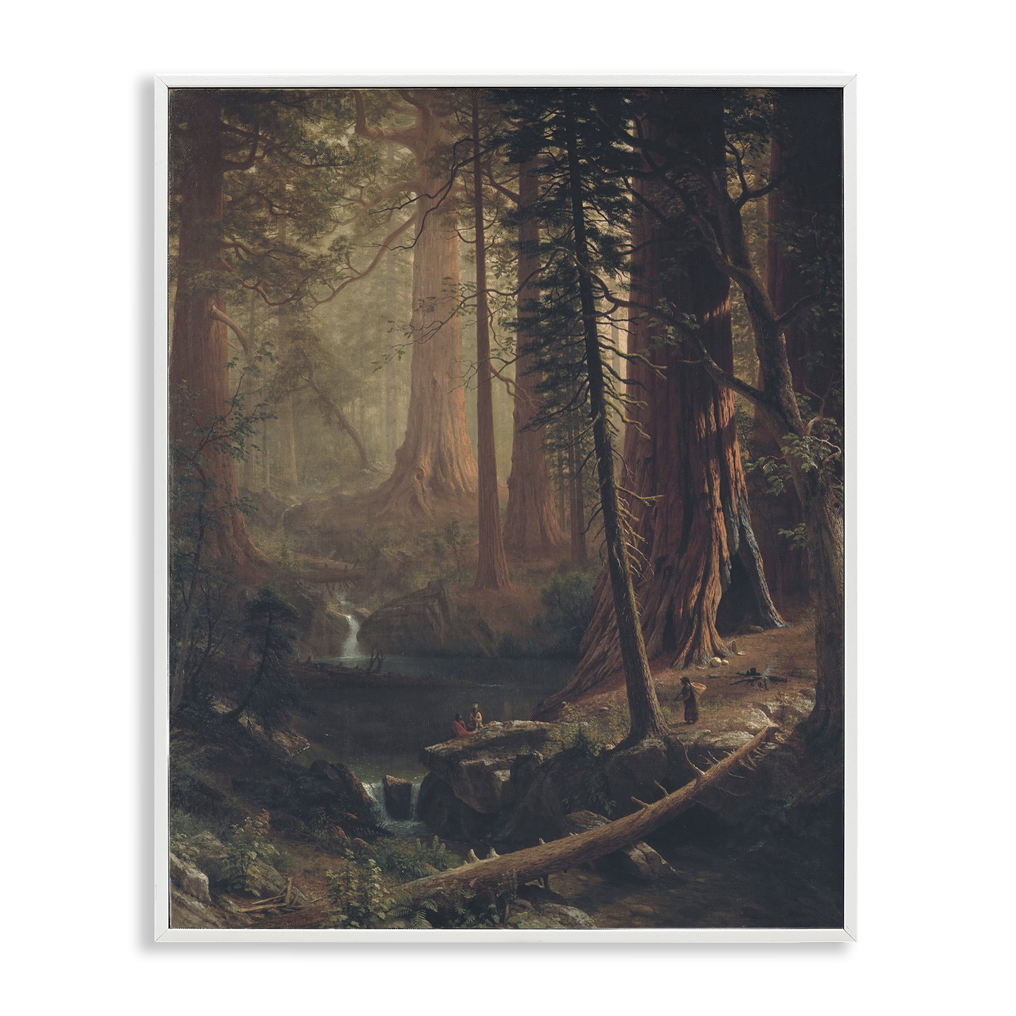 Stupell Industries Classic Trees of California Landscape & Nature Painting White Framed Art Print Wall Art, 11 x 14