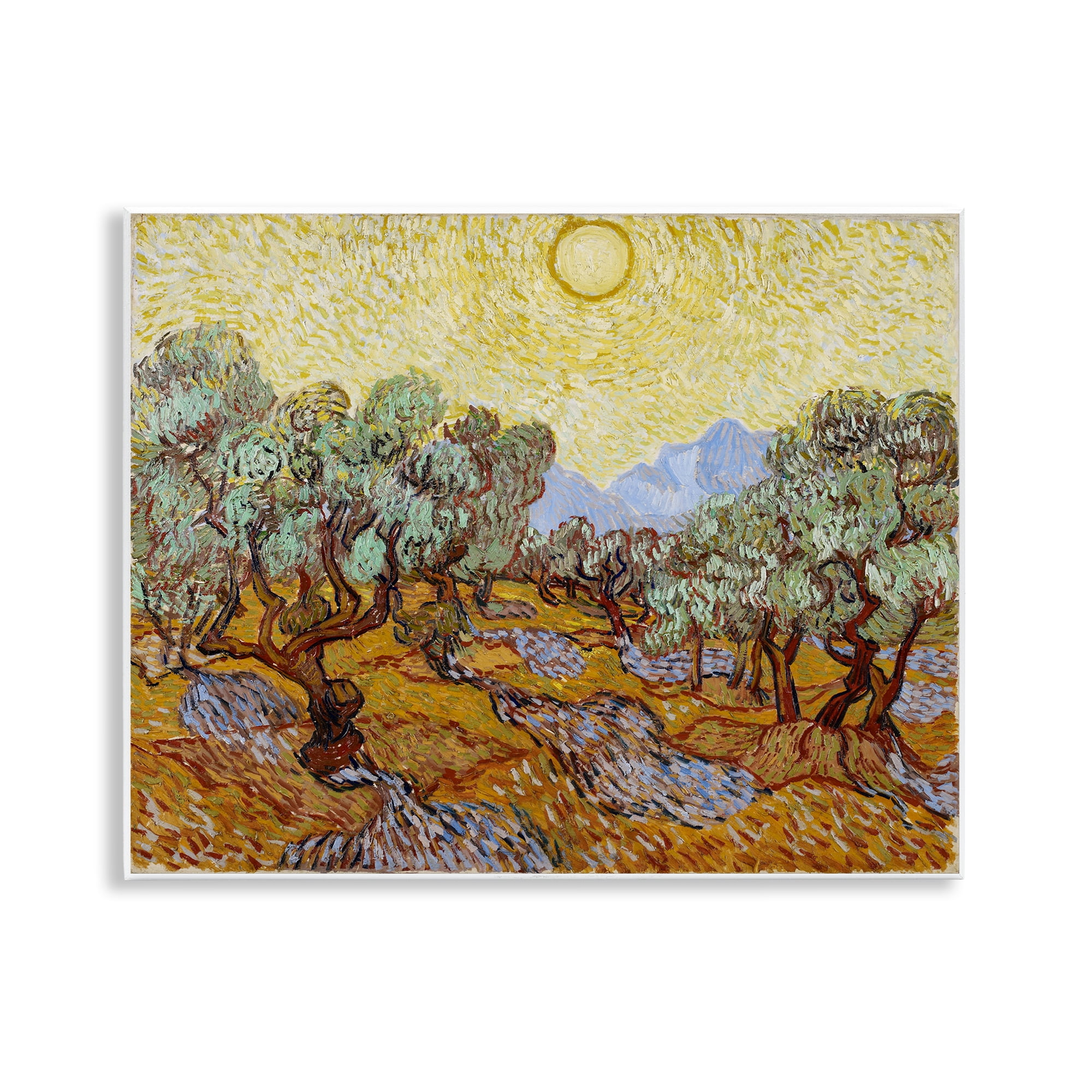 Stupell Industries Classic Van Gogh Olive Trees Landscape & Nature Painting Unframed Art Print Wall Art, 14 x 11