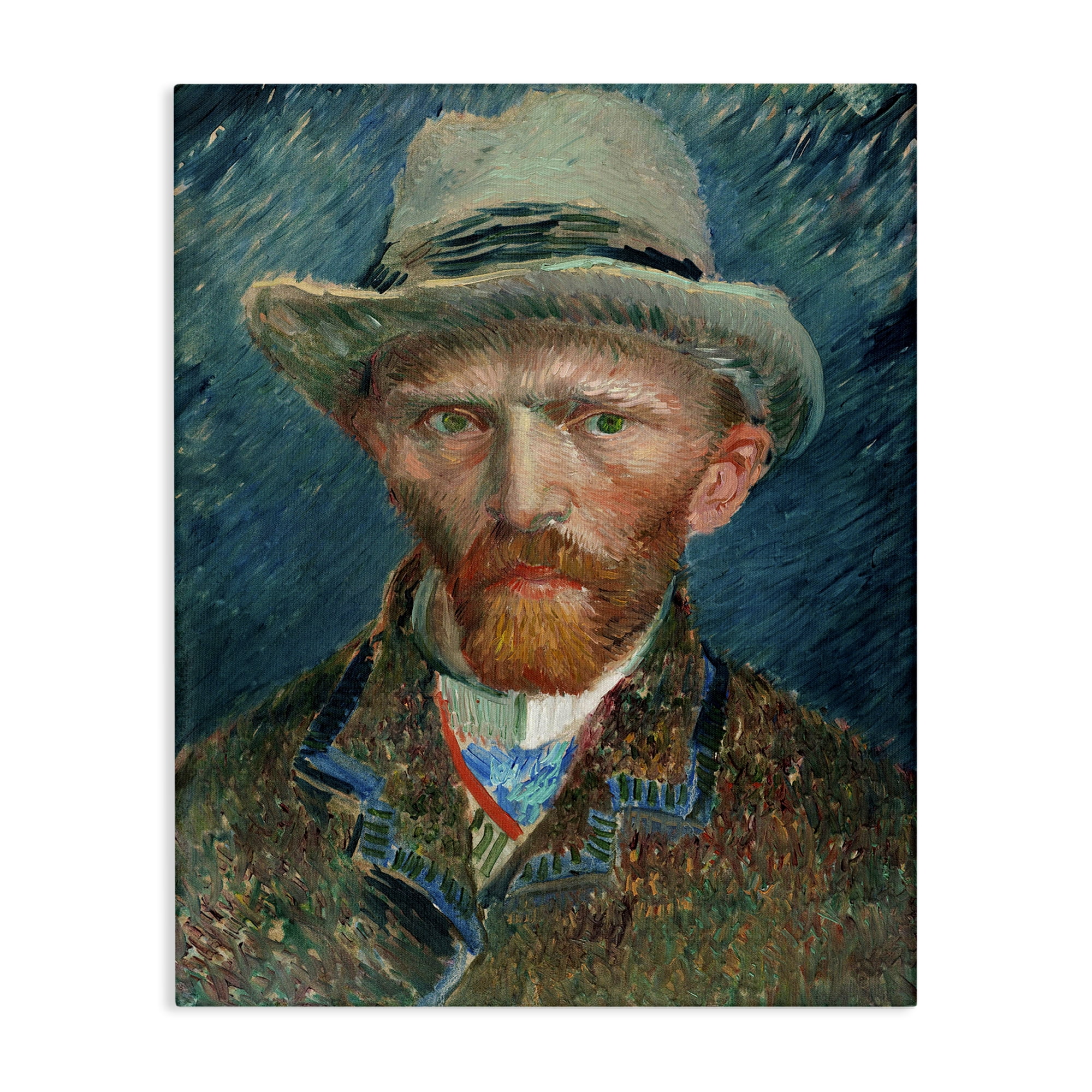 Stupell Industries Classic Van Gogh Portrait People Painting Wrapped Canvas Art Print Wall Art, 30 x 40