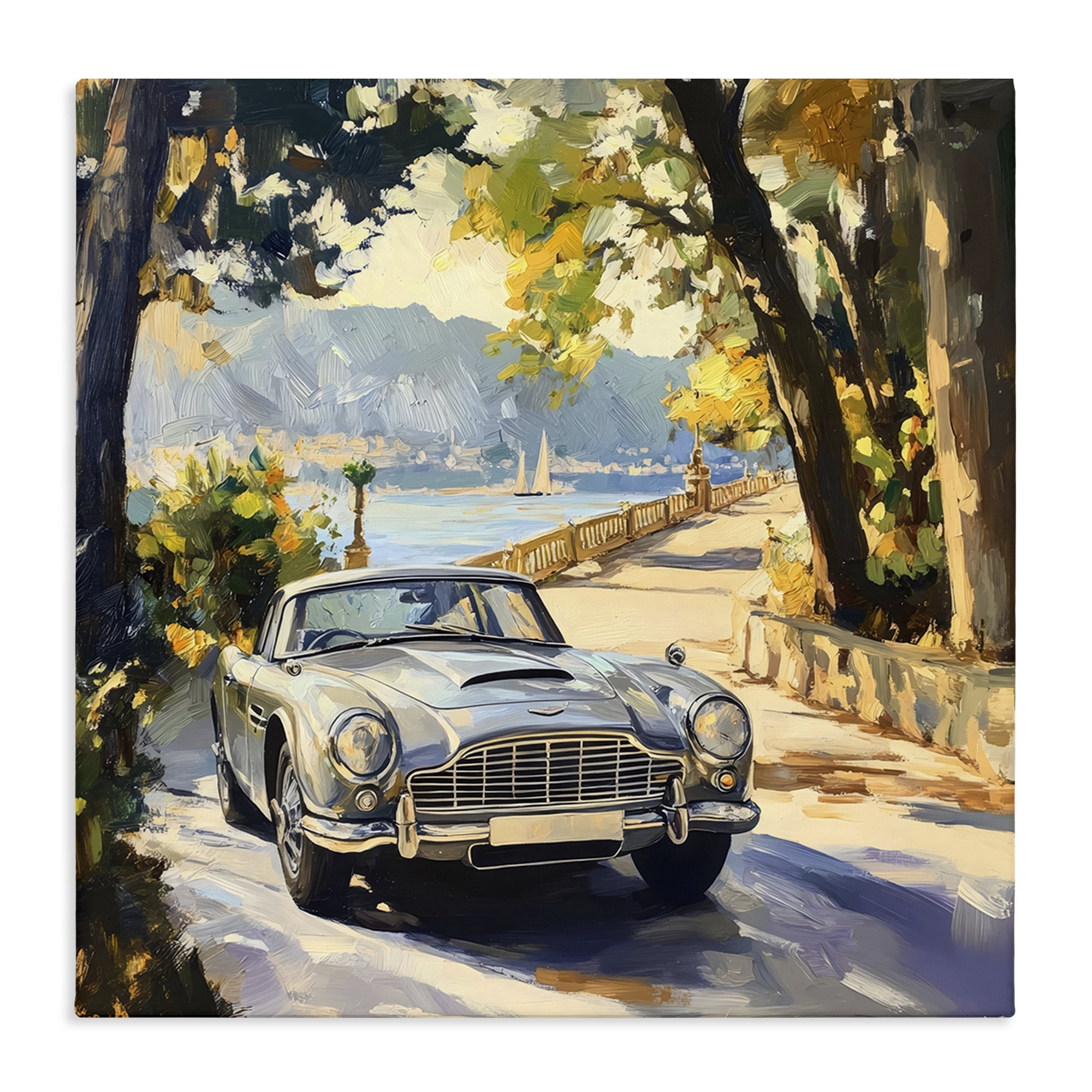 Stupell Industries Classic View of Seaside Drive Canvas Wall Art, design by Creative Studio