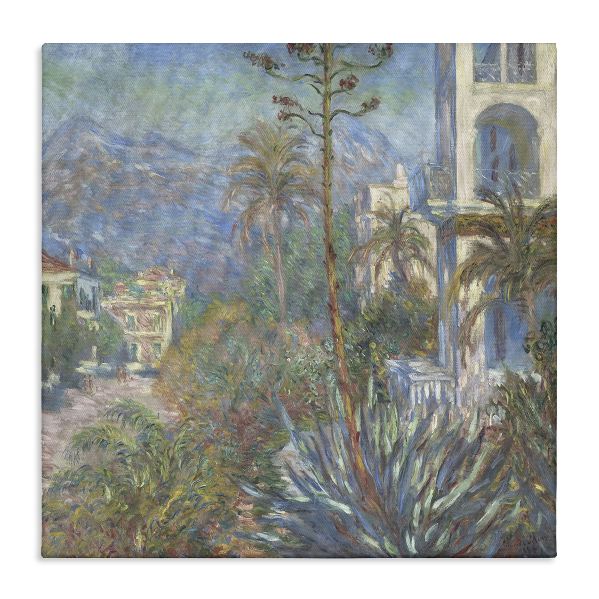 Stupell Industries Classic Villas at Bordighera Landscape & Nature Painting Wrapped Canvas Art Print Wall Art, 36 x 36
