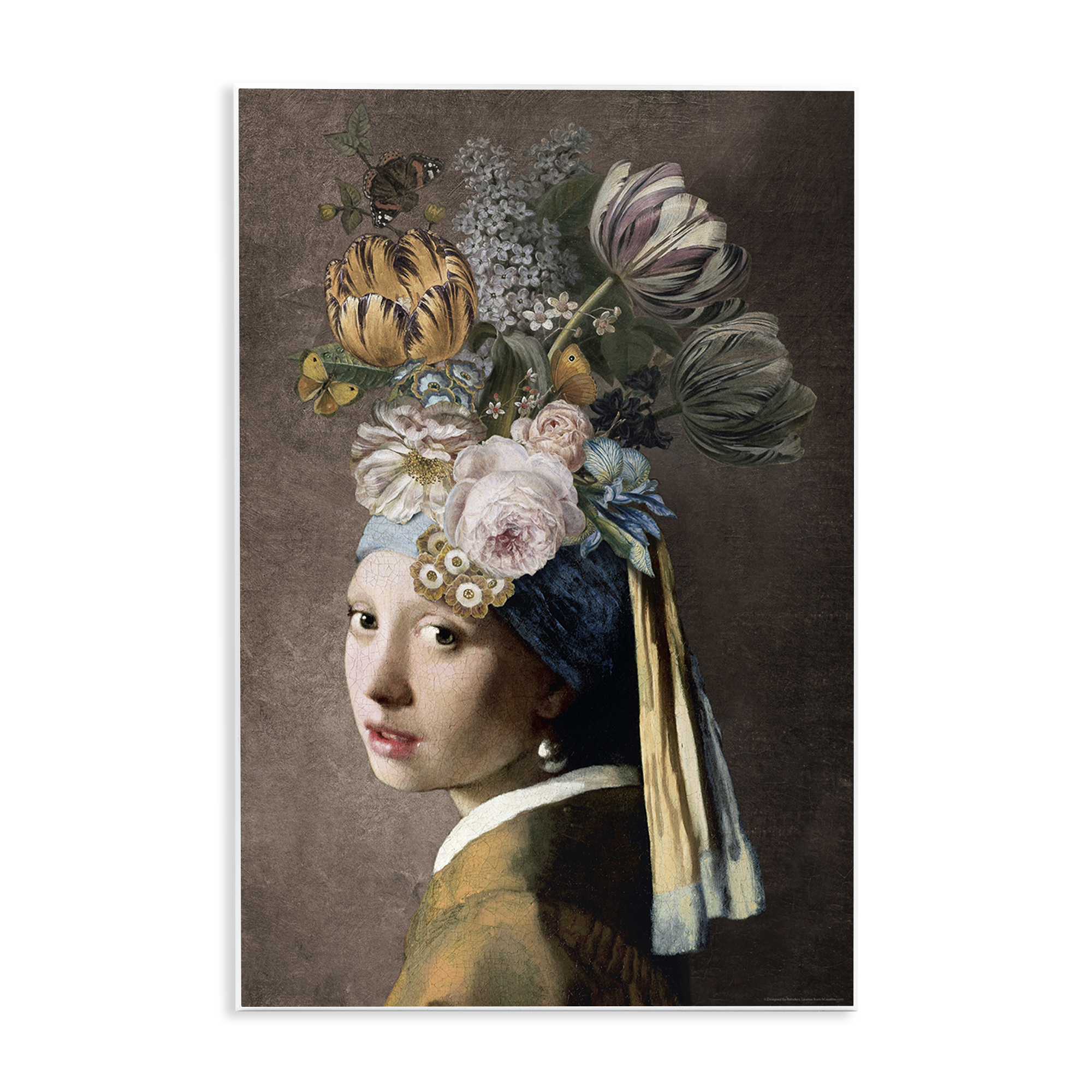 Stupell Industries Classic with Vintage Blooms People Painting Unframed Art Print Wall Art, 13 x 19