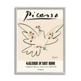 thumbnail image 1 of Stupell Industries Classical Abstract Picasso Peace Dove Bird Linework Modern Painting Gray Framed Art Print Wall Art, 16 x 20, Design by Ros Ruseva, 1 of 7
