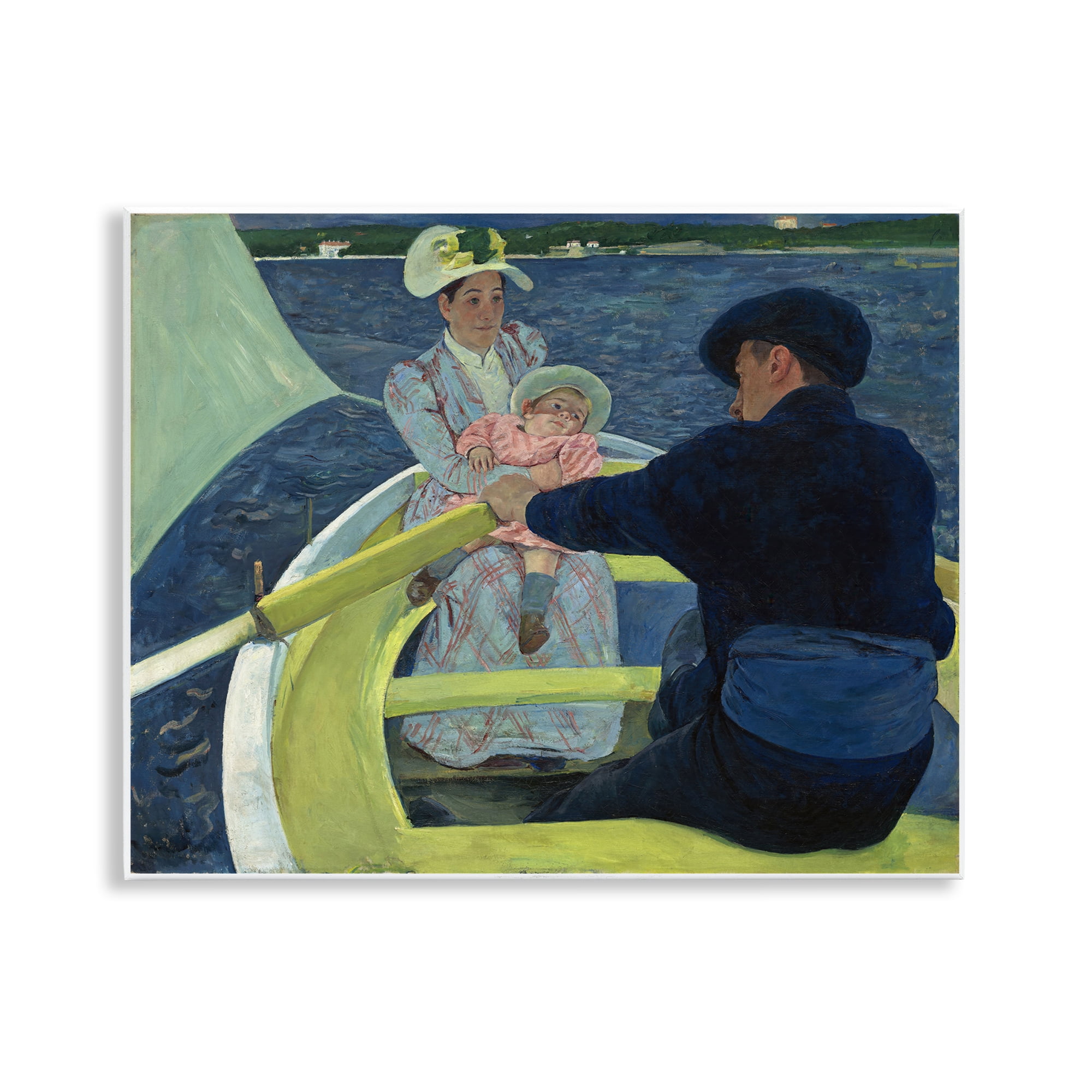 Stupell Industries Classical Boating Party People Painting Unframed Art Print Wall Art, 14 x 11