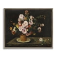 thumbnail image 1 of Stupell Industries Classical Bouquet of Asters Plants & Flowers Painting Brown Floater Framed Canvas Art Print Wall Art, 31 x 25, 1 of 10
