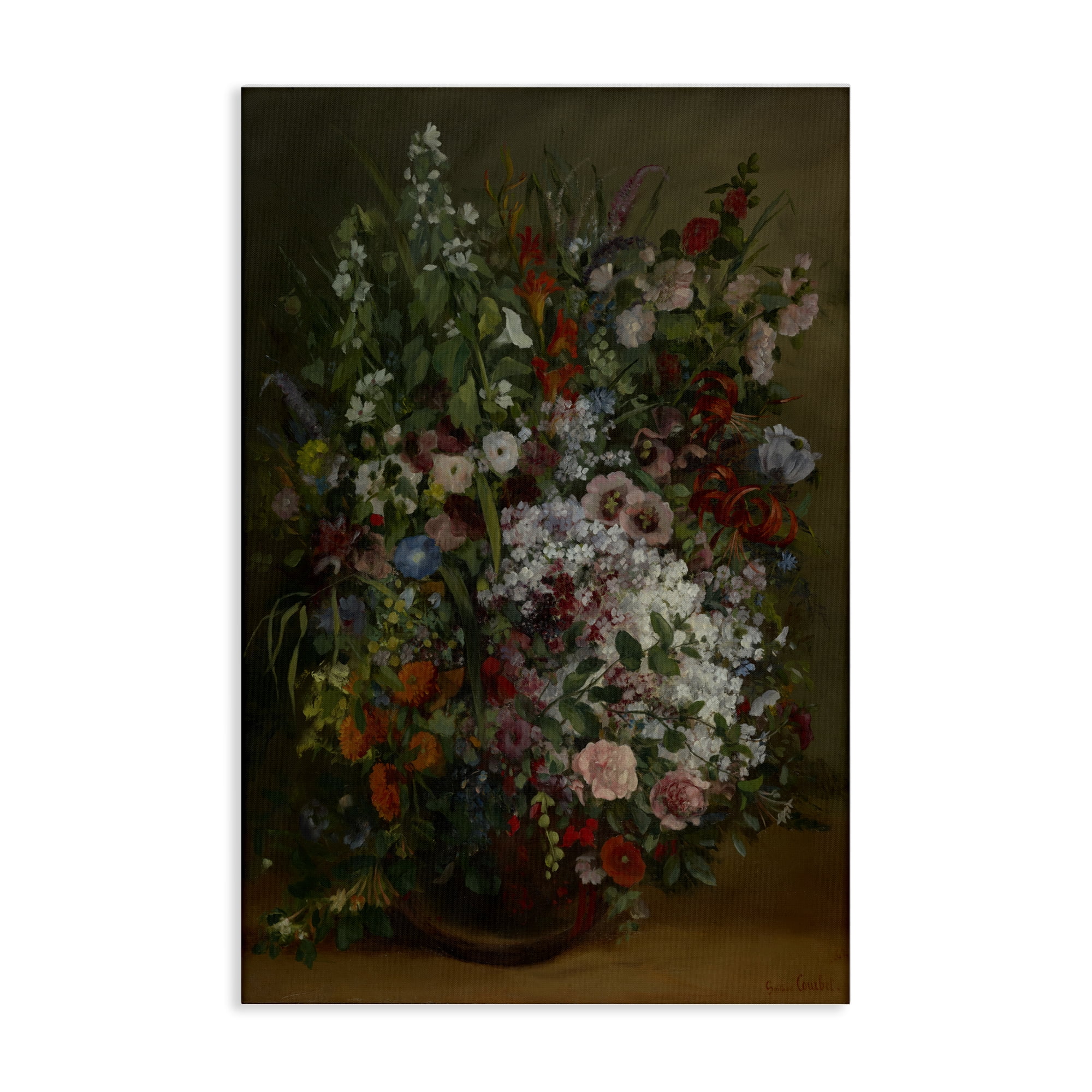 Stupell Industries Classical Bouquet of Flowers Plants & Flowers Painting Wrapped Canvas Art Print Wall Art, 16 x 24