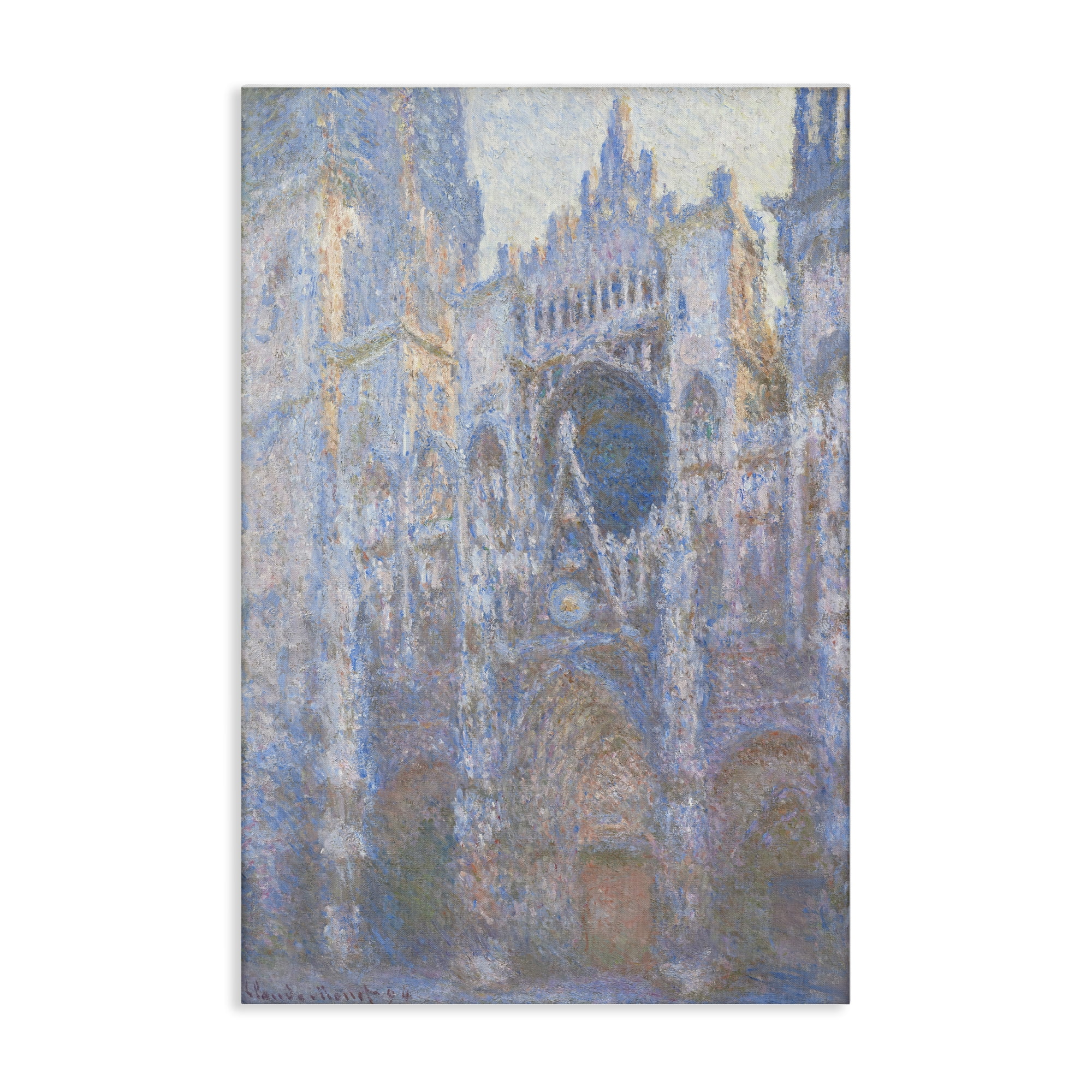 Stupell Industries Classical Cathedral Façade Buildings & Architecture Painting Wrapped Canvas Art Print Wall Art, 16 x 24