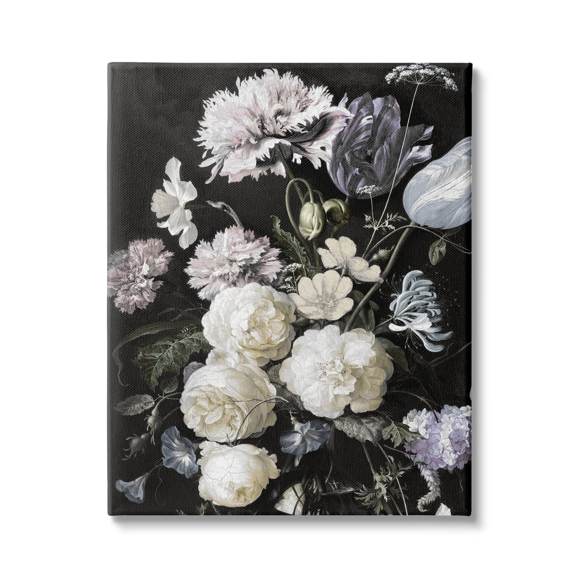 Stupell Industries Classical Flower Arrangement Vintage Faded Tones Busy Florals, 30 x 40, Design by Angela McQueen