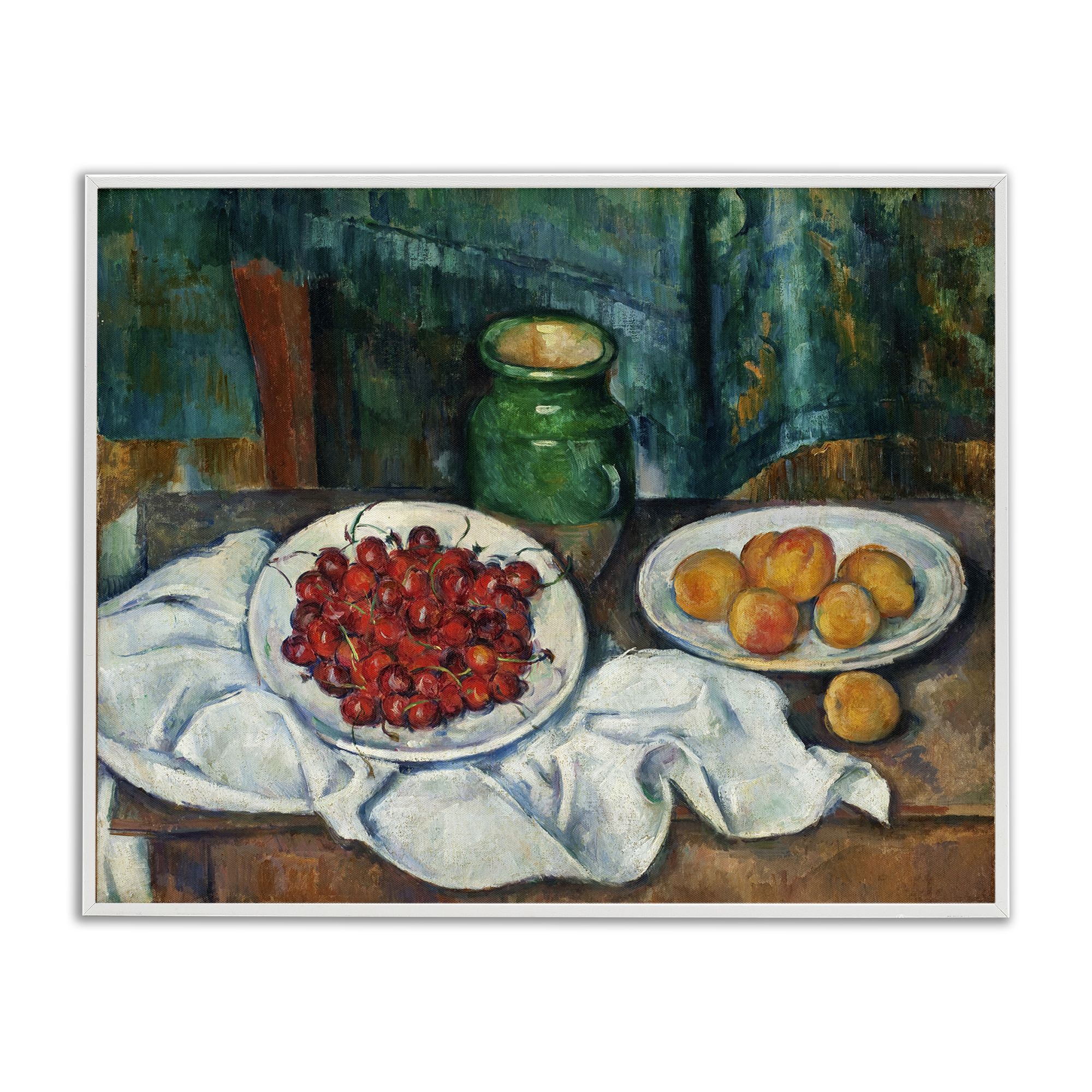 Stupell Industries Classical Fruit Still Life Food & Beverage Painting White Framed Art Print Wall Art, 14 x 11