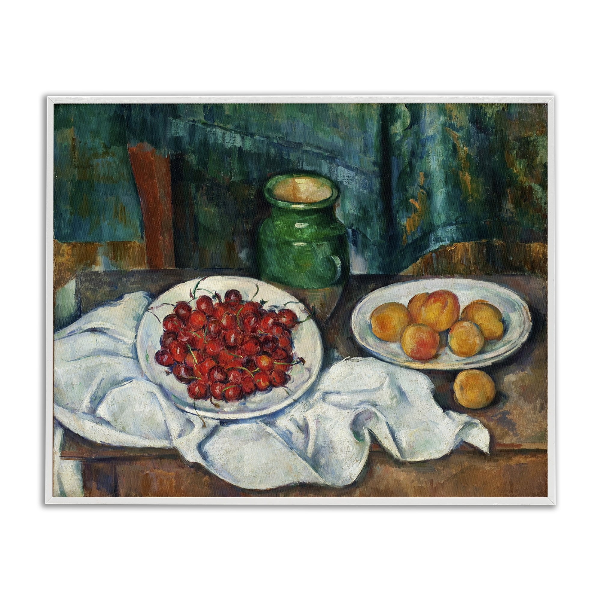 Stupell Industries Classical Fruit Still Life Food & Beverage Painting White Framed Art Print Wall Art, 30 x 24