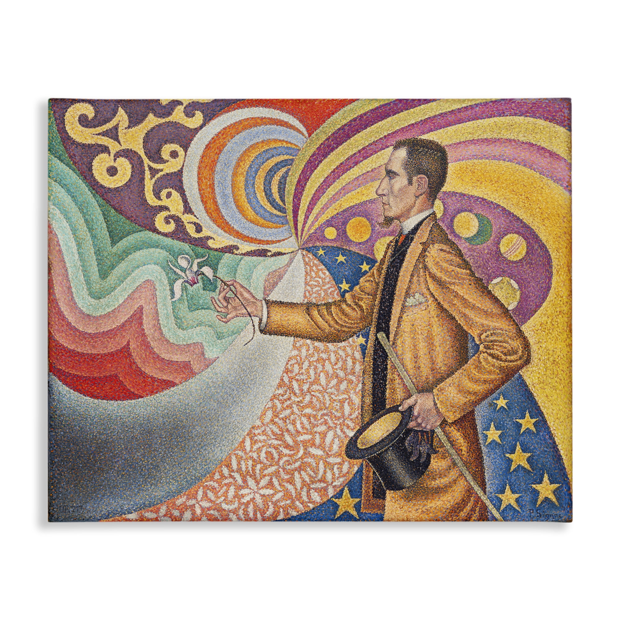 Stupell Industries Classical Georges Signac Painting People Painting Wrapped Canvas Art Print Wall Art, 48 x 36